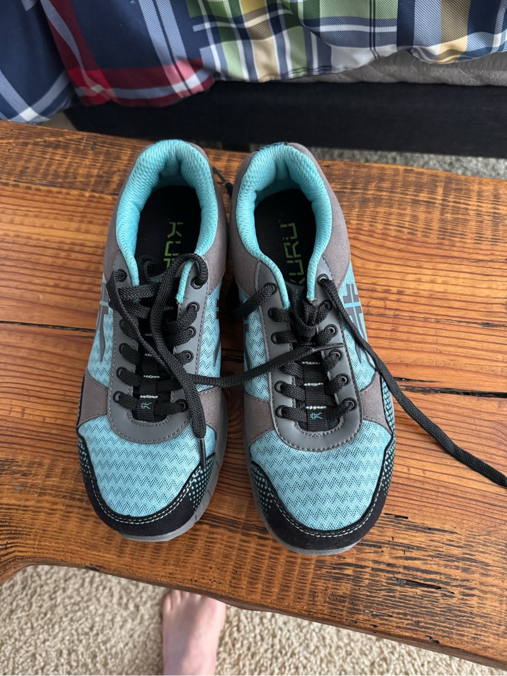 Women's Kuru Aqua & Gray Athletic Sneakers 8.5 wide